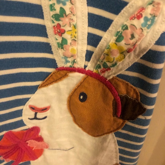 Mini Boden Blue and Pink Striped Dress - Picture 4 of 5